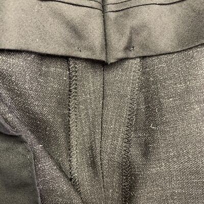 パンツ LANVINParis Wool Mohair Flatfront Slacks LANVIN Size 30 Black Wool Mohair Zip Dress Pants | eBay
