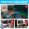 Outdoor TV Cover 86-90 Inch | Waterproof and Weatherproof TV Covers | Outdoor TV Enclosure | Smart Shield TV Screen Protector for Outside TV | Cover for Moving | TV Display Protectors – Black