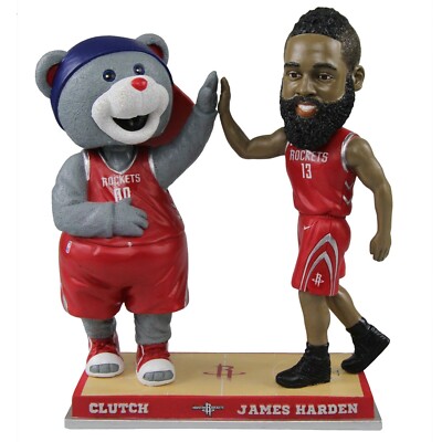 James Harden & Clutch Houston Rockets Special Edition High Fiving Bobblehead