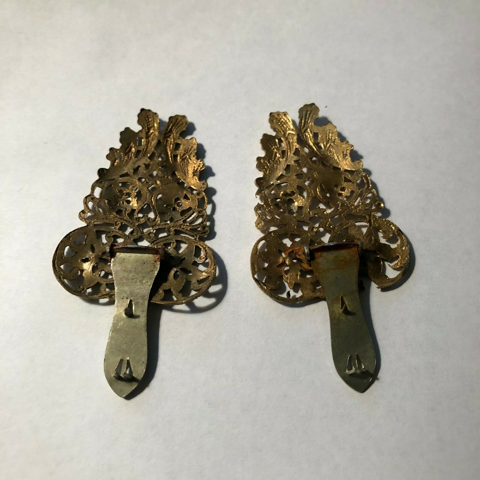 Vintage Ladies Shoe Buckles Metal