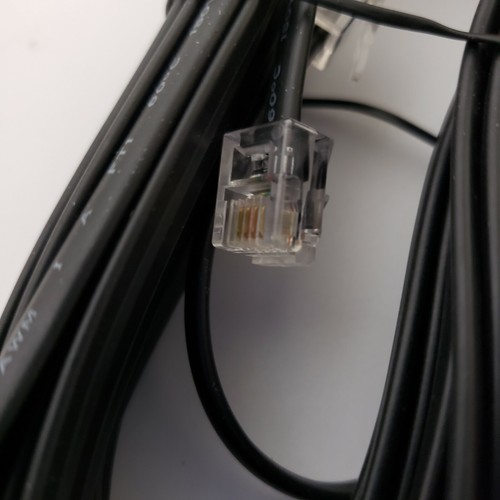 20' Telephone Cable 26 AWG  E315882 Black