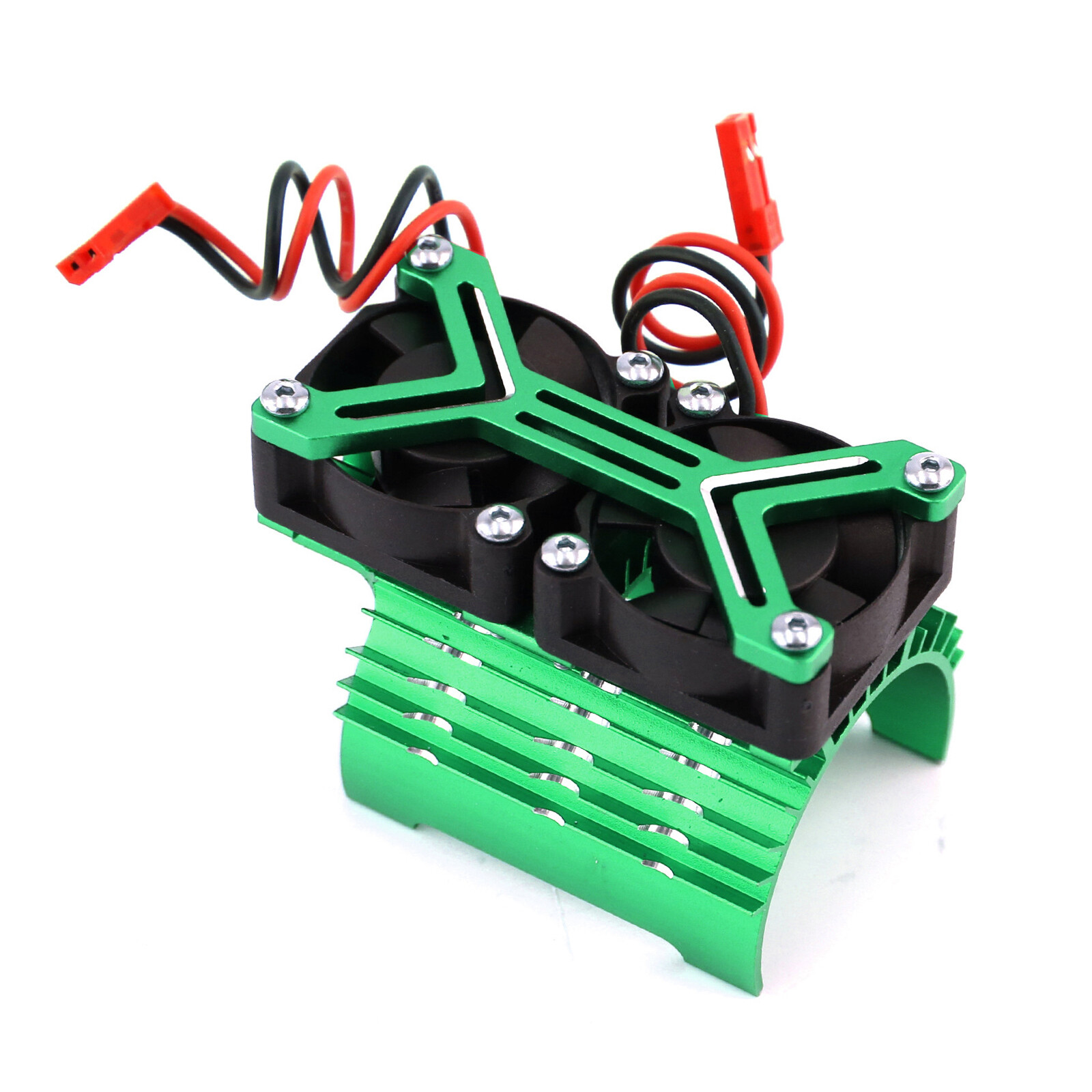 40-42mm Motor Heatsink with Dual Cooling Fan for 4268 4274 1/8 1/10 RC Motor