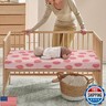 Streeyiu Strawberry Baby Crib Sheets for Boys Girls Pink Fitted Crib Sheet for Standard Crib and Toddler Mattress Cute Baby Mattress Sheets Toddler Bed Sheet 52x28x8 in