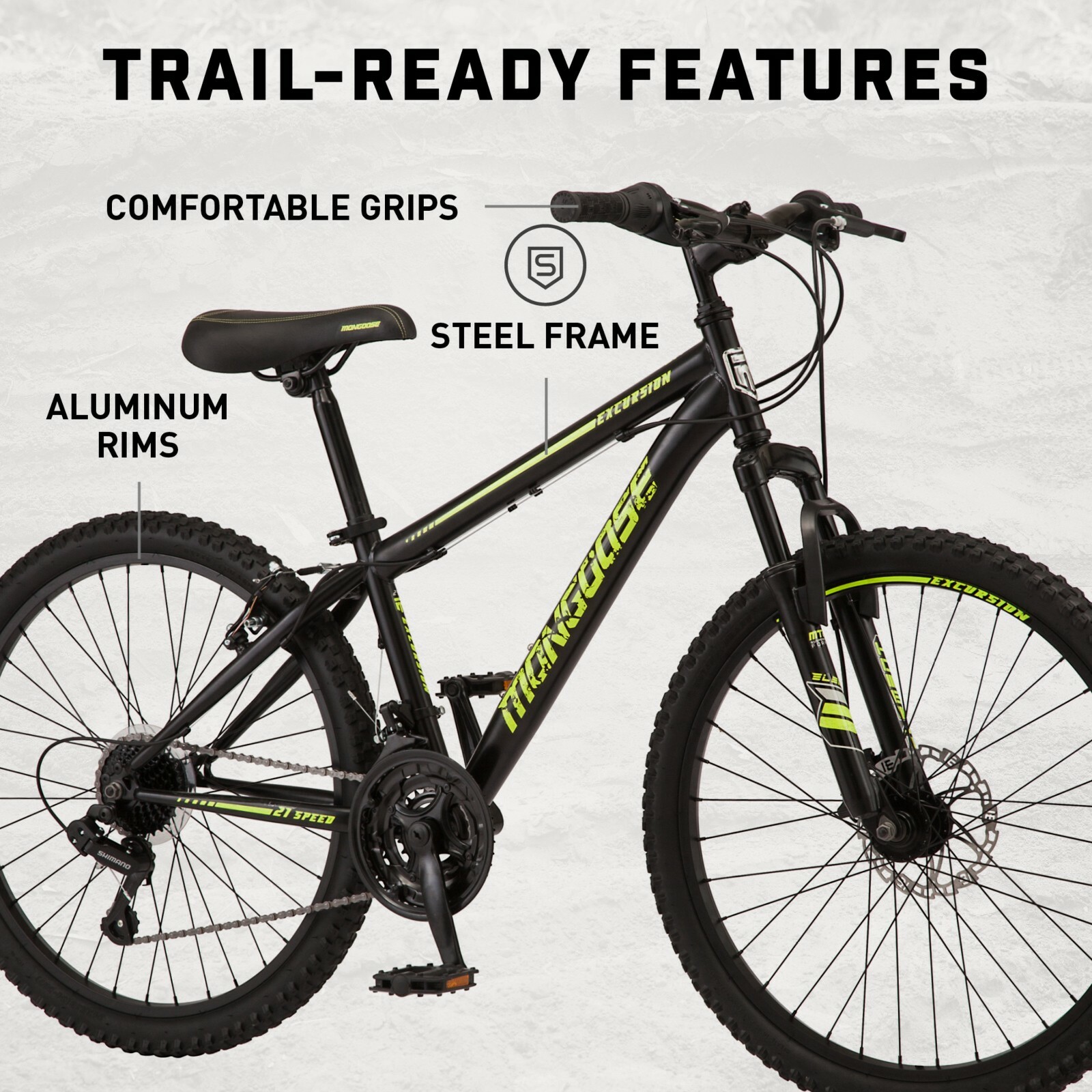 black 24 mountain bike