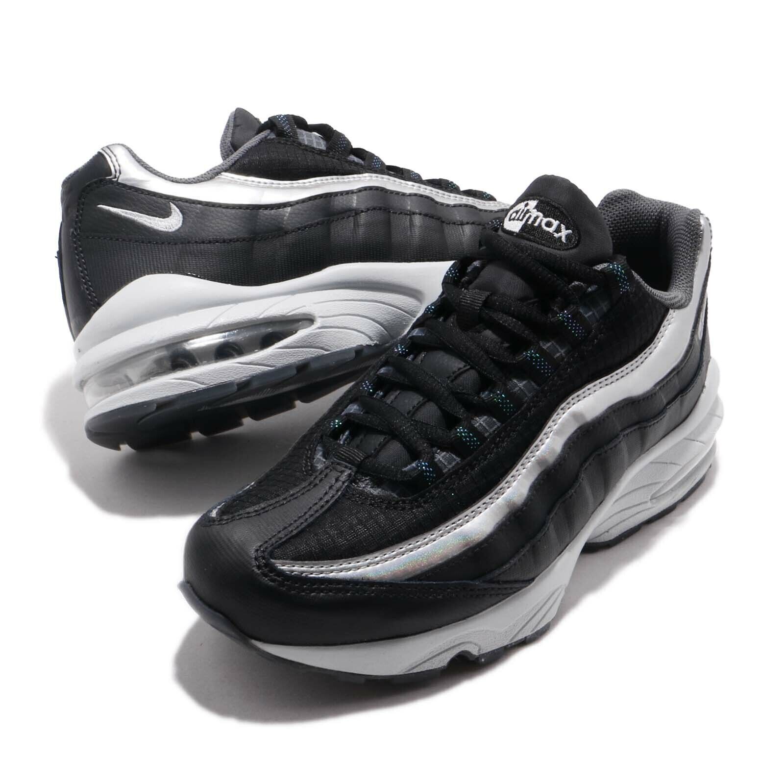 Nike Air Max 95 GS Black Metallic Silver Y2K AT8091-001 sz Nike Air Max 95 GS Black Metallic Silver Y2K AT8091-001 sz