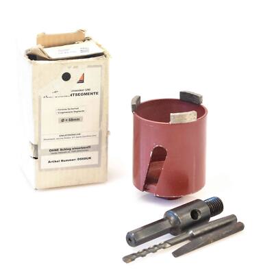 Diamant Dosensenker 68mm Bohrkrone inkl. Zentrierbohrer Sechskant -new-