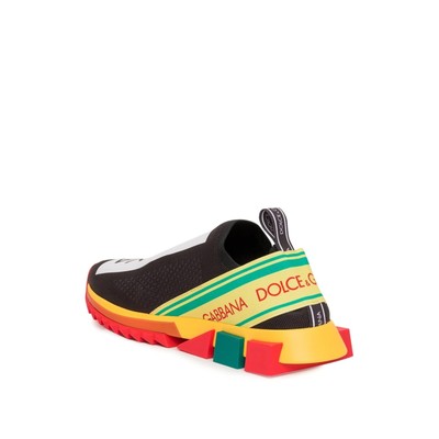 Pre-owned Dolce & Gabbana Logo Sorrento Sneakers 42 It In Black