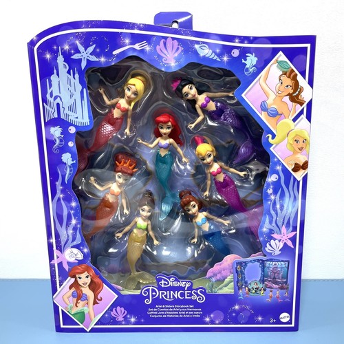 Disney Princess The Little Mermaid Ariel and Sisters 7 Pack Mermaid Dolls Toys