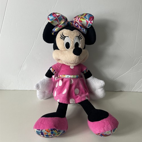 Disney Minnie Mouse Plush Doll Macy's 16 Inch, Multicolor