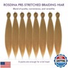 ROSDINA Pre-stretched Braiding Hair - 24 Inch 8 Packs Blonde Braiding Hair For Twist or Box Braids, Yaki Texture Hot Water Setting Synthetic Braiding Hair Extensions (24 Inch,27#-8P)
