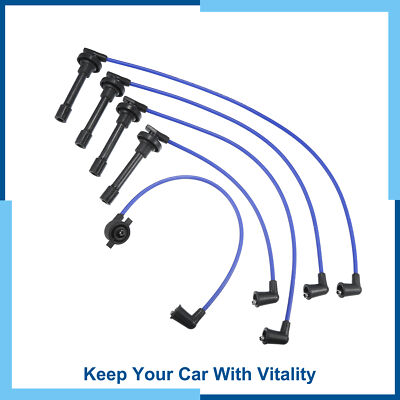 Pack (5) Spark Plug Ignition Coil Wires for Honda Accord 1990-1993(L4 2.2L)