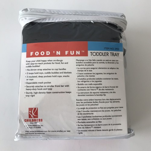 Food 'N Fun Stroller Snack Tray, Black J. L. Childress