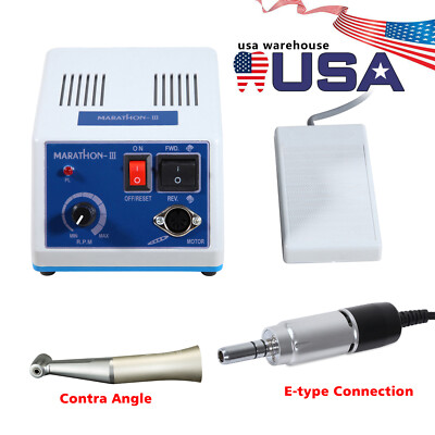 Dental Lab Electric Micromotor Marathon Polisher with Contra Angle Handpiece ns