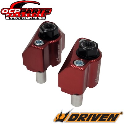 NEW DRIVEN RACING 2022 - 2024 HONDA GROM MSX125 RED CAPTIVE AXLE BLOCK SET