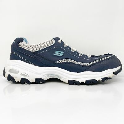

Skechers Womens D Lites Life Saver 11860EW Синяя повседневная обувь Кроссовки Размер 10, Синий, D Lites Life Saver