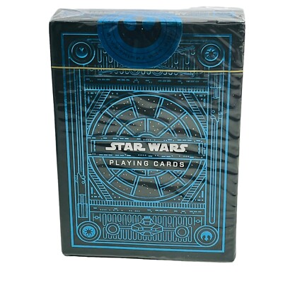 Star Wars Playing Cards Sealed Theory 11 Made In USA Game Deck Blue The Force