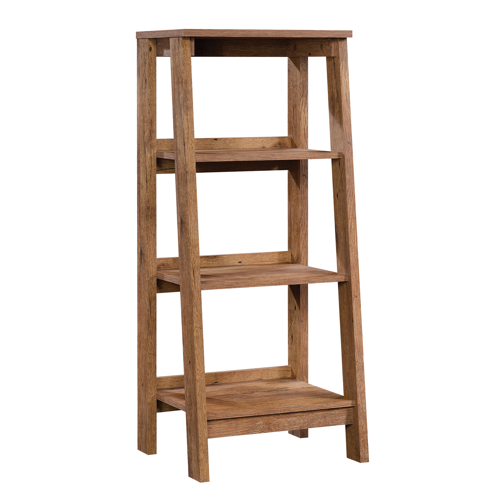 Vintage Oak Finish Attractive 3 Shelf Bookcase Open ...