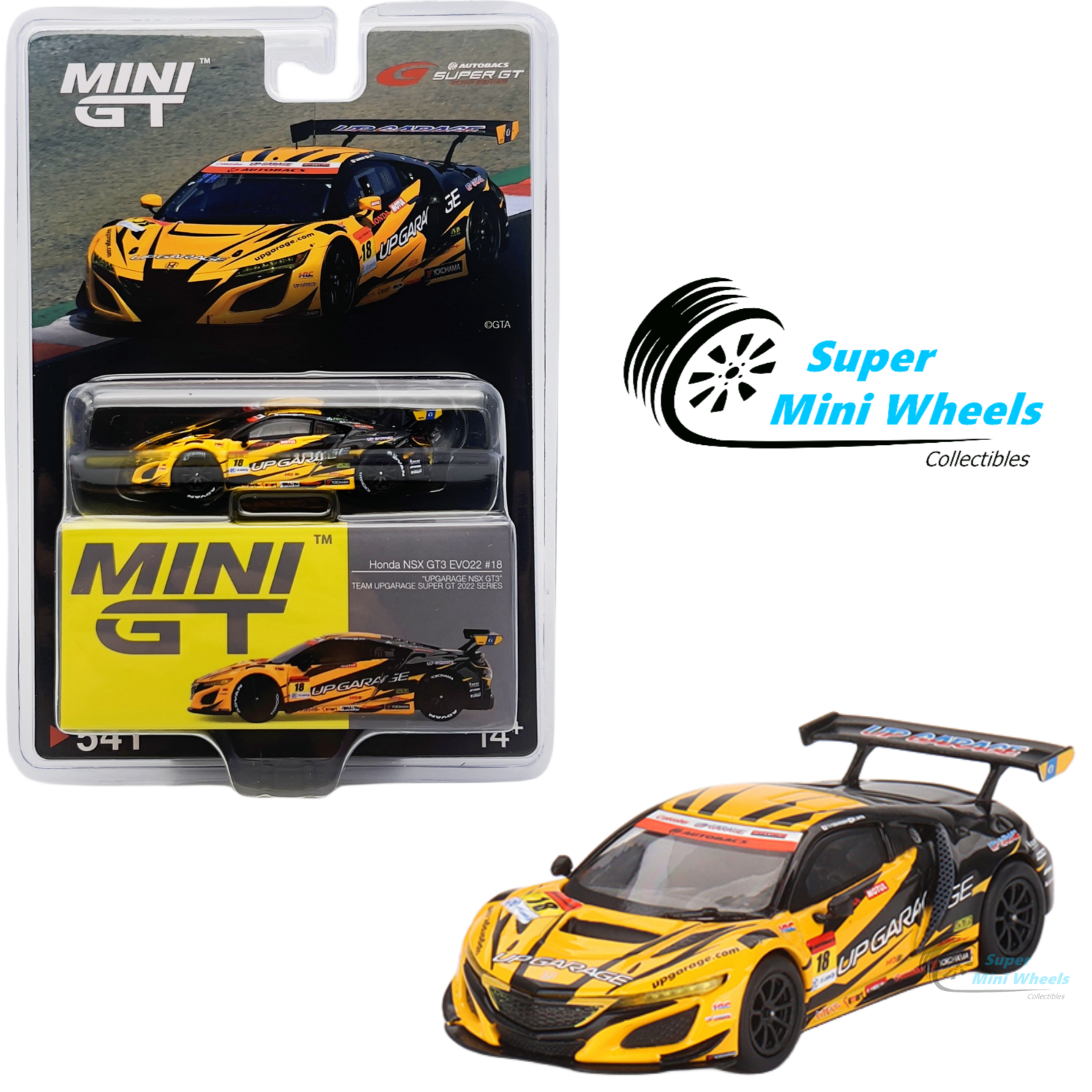 Mini GT 1:64 Honda NSX GT3 EVO22 #18 TEAM UPGARAGE 2022