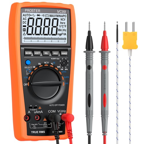 PROSTER 6000Count Digital Multimeter Auto Ranging AC DC Volt