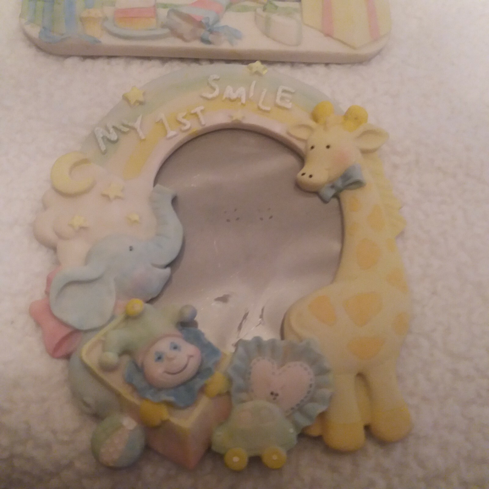 3 Baby Photo Frames - My 1st Birthday, Bath and Smile