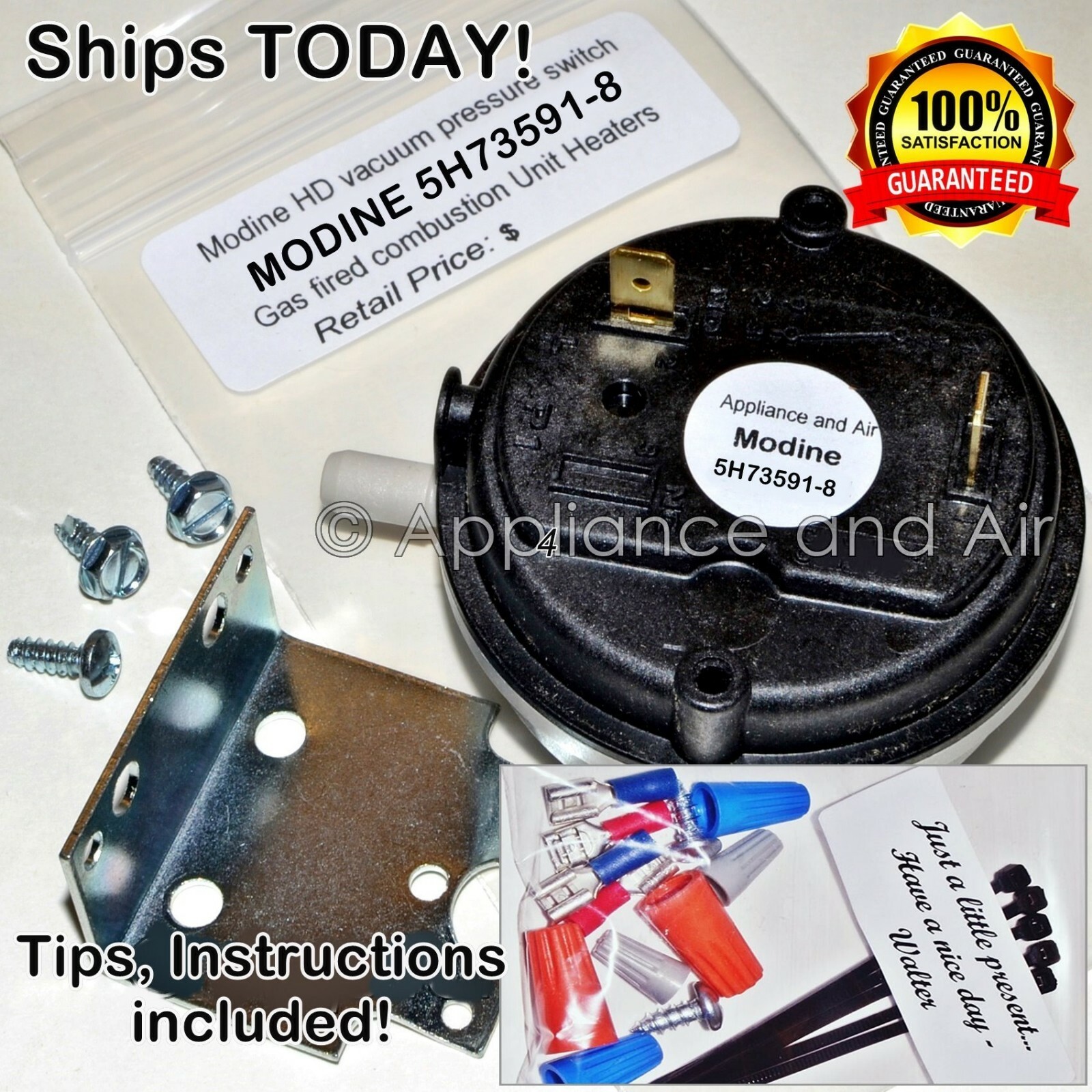 Купить Реле давления Modine WGH PDP150, PDP175, PDP400 5h73591/8 Modine
