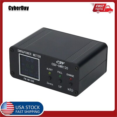 1.8MHz-54MHz CQV-SWR120 LCD Display Digital SWR&Power Meter Type-C Interface US