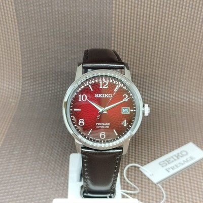 Pre-owned Seiko Presage Srpe41j1 Cocktail Time "negroni" Automatic Leather Men Dress Watch