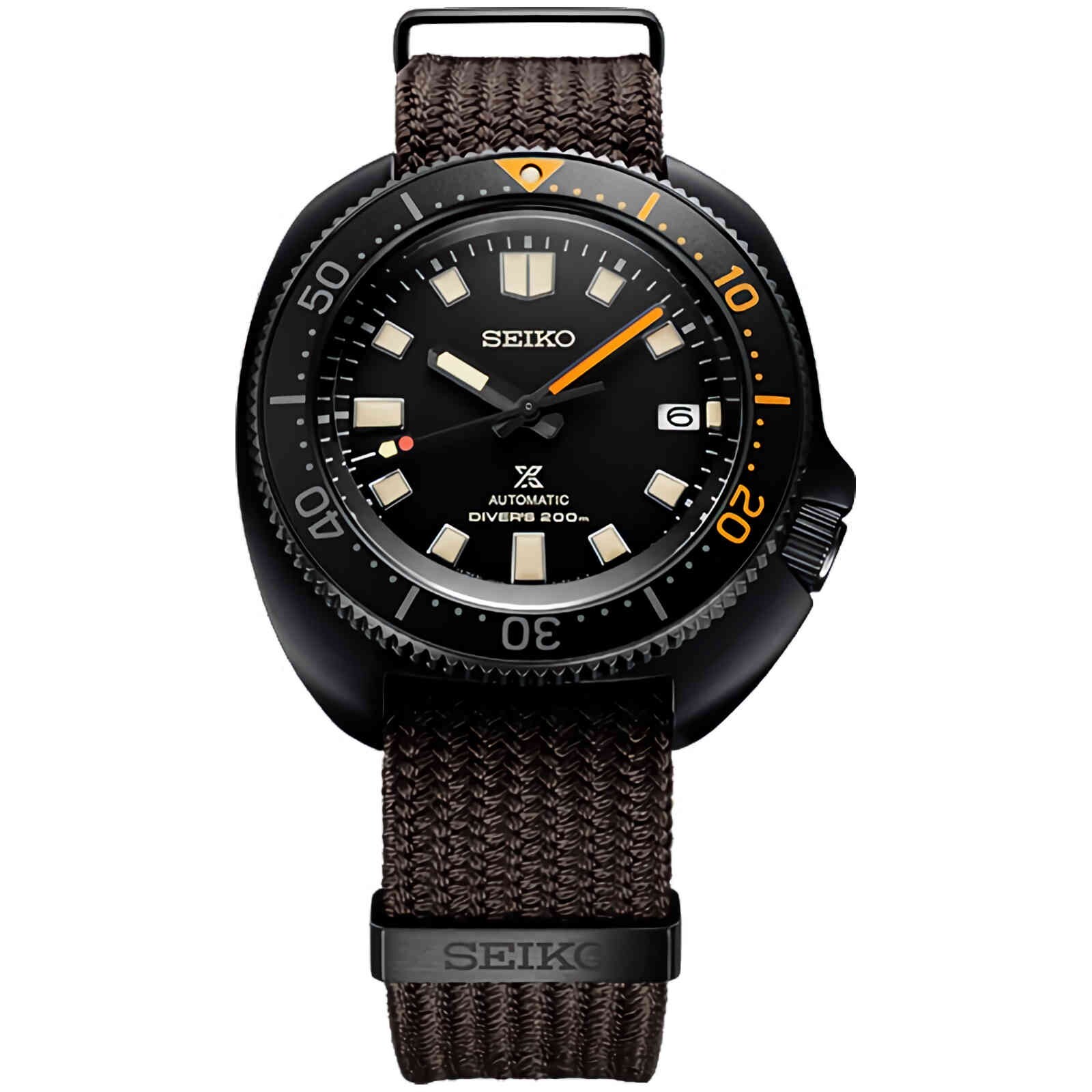 Pre-owned Seiko Prospex Spb257j1 Black Series Limited Edition 1970 Reissue Automatic Watch