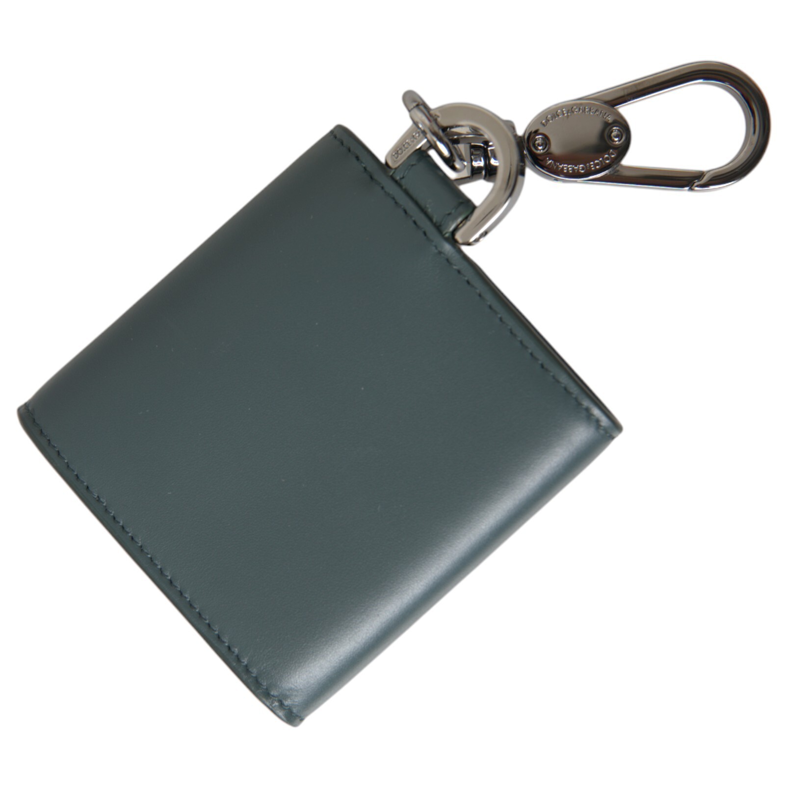 小物 DOLCE&GABBANA KEY RING Dolce & Gabbana Blue Rubber DG Logo Silver Brass Metal