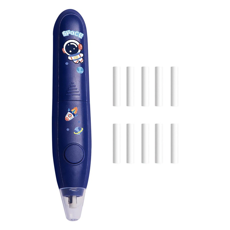 Electric Pencil Eraser Kit With 10pcs Rubber Refills Highlights Sketch Drawin