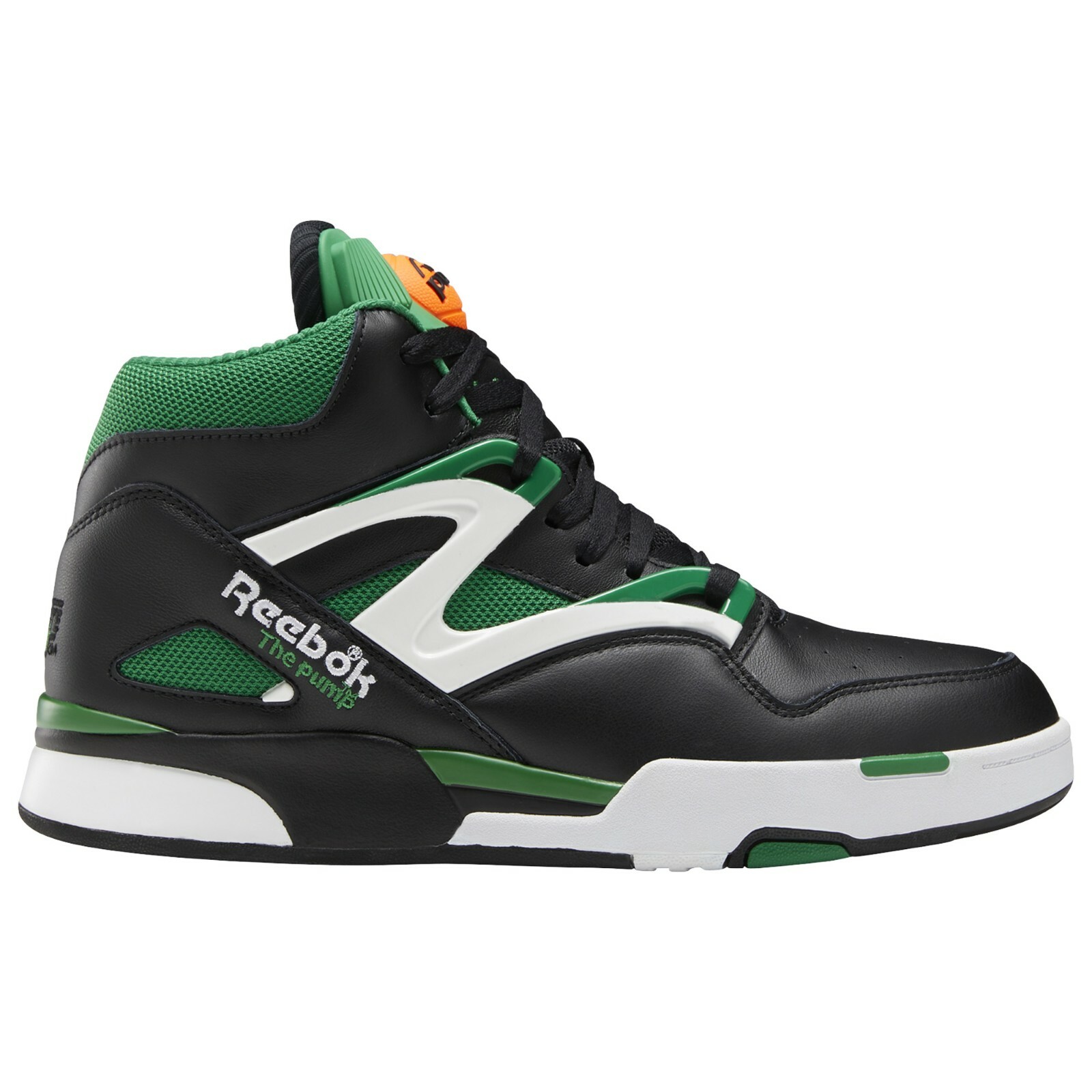 black reebok pumps