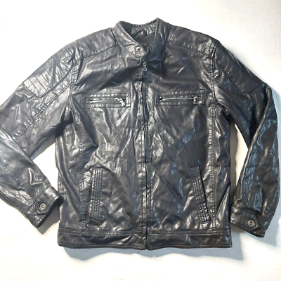 Rock Republic Imitation Leather Jacket Faux SZ M eBay