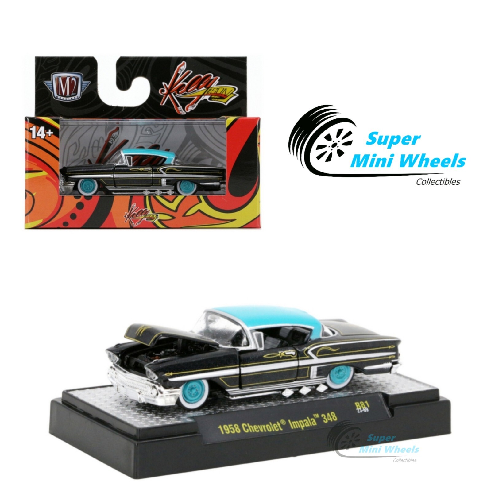 M2マシーンズCHEVROLET 1958 LCF & Impala M2 Machines 1:64 1958 Chevrolet LCF & 1958 Chevrolet Impala