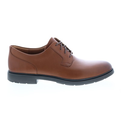 

Clarks Un Tailor Tie 26144680 Мужские коричневые широкие оксфорды с простым носком, Коричневый, Clarks Un Tailor Tie