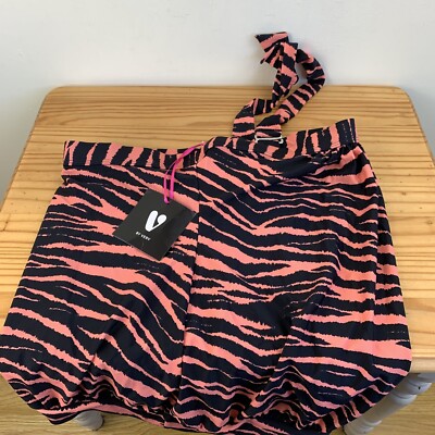 V by Very Blouson Tankini Top Zebra UK12