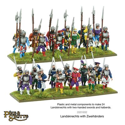 Warlord Games Pike & Shotte - Ландскнехты с Цвайхандерами WLG 202016002