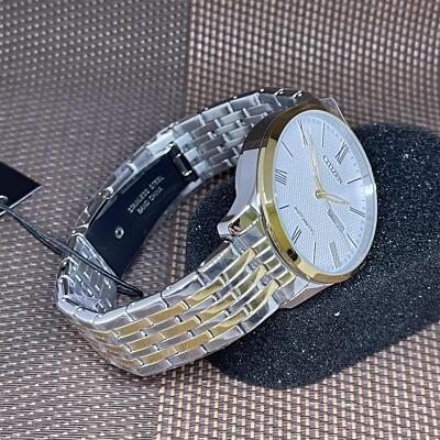 Pre-owned Citizen Nh8354-58a Automatic Two-tone Gold Stainless Steel Analog Men's Watch