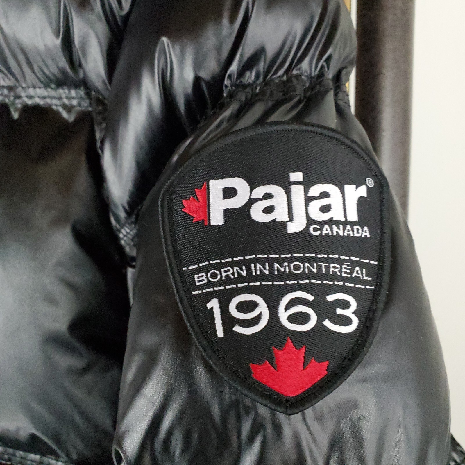 Pre-owned Pajar $349  Canada Womens Size Large Puffer Jacket Shiny Black Thinsulate