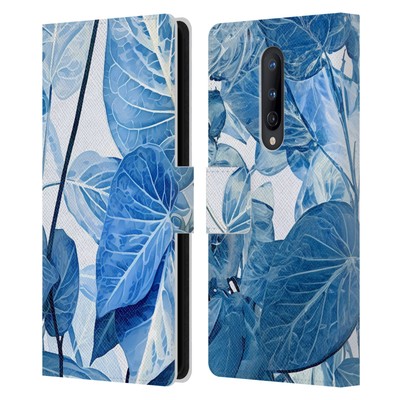 HAROULITA LEAVES AND FLOWERS LEATHER BOOK WALLET CASE COVER FOR ONEPLUS PHONES