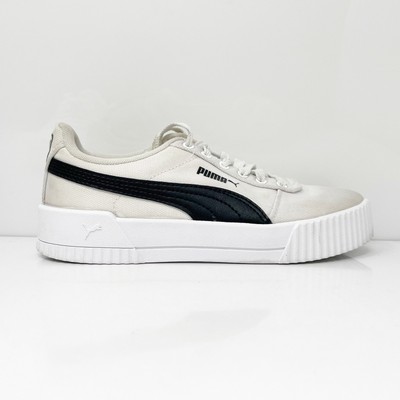 Puma Womens Carina 368669-01 Белая Повседневная Обувь Кроссовки Размер 5.5