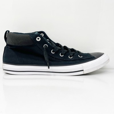 

Converse унисекс CTAS Street Mid 146997F черные повседневные кроссовки кроссовки размер M 12 W 14, Черный, Chuck Taylor All Star Street Mid