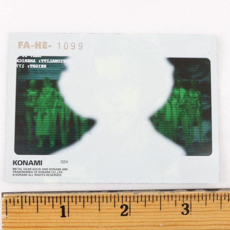 Metal Gear Solid Trading Card #024 Hal Emmerich Otacon FA-HE 1099