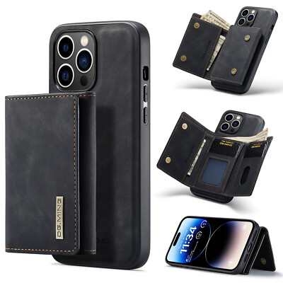DG.MING Detachable Leather Card Case For Samsung Galaxy A73 A53 A52 A33 A22 A12