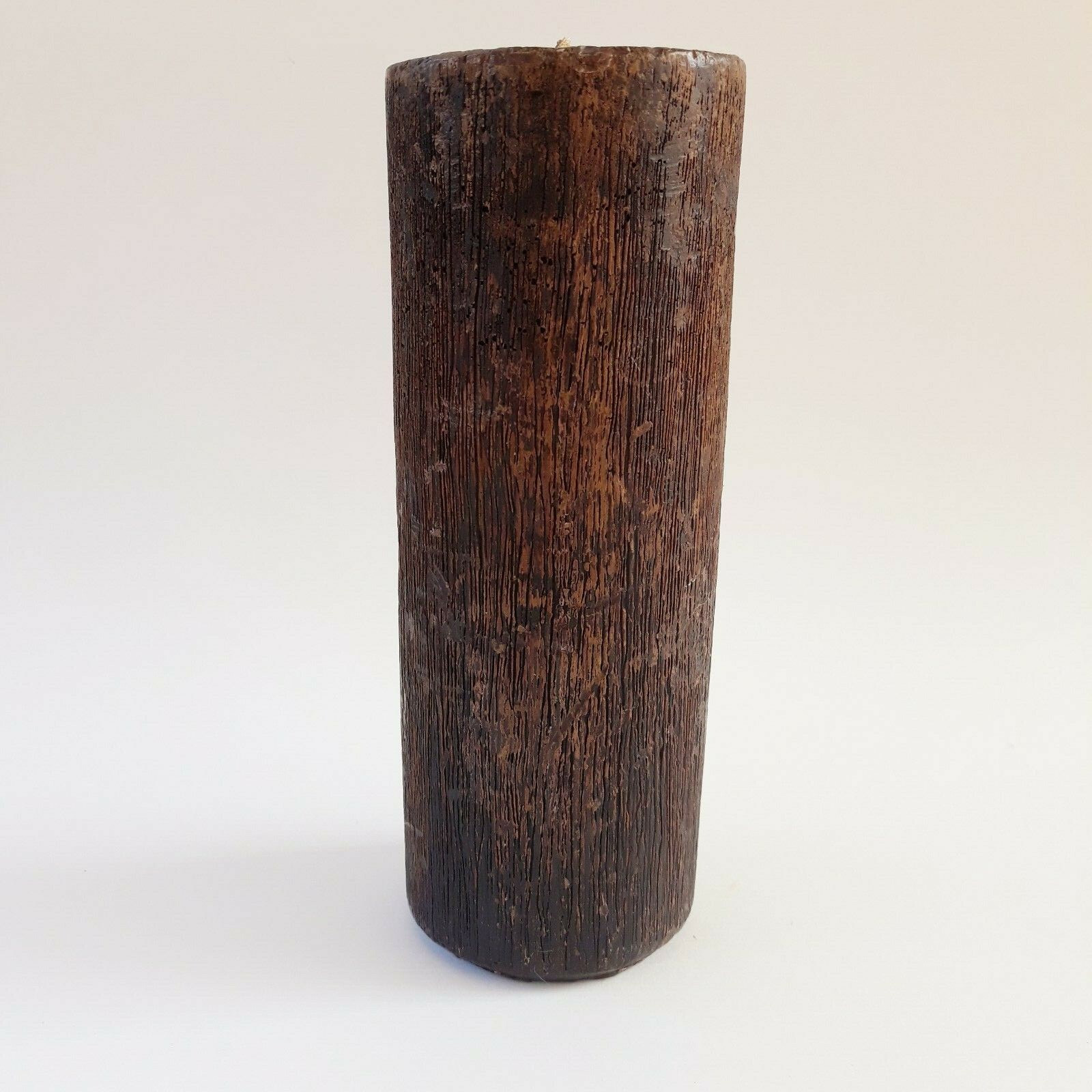 Vintage Crying Tiki Candle Brown Unused Unmarked