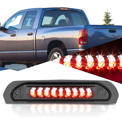 For Dodge RAM 1500 2500 3500 2002-2009 LED Smoked 3rd Third Cargo Brake Light