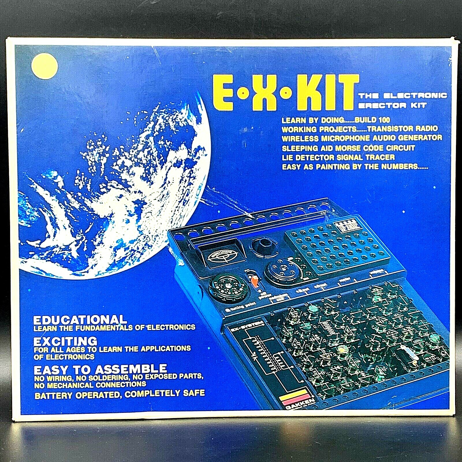 Vintage Gakken Denshi Block EX-100 Electronic Erector Vintage Gakken Denshi Block EX-100 Electronic Erector