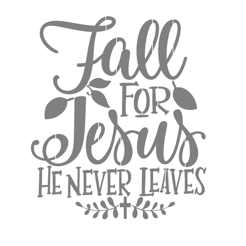DIY Art Project Paint Reusable Stencil -  Religion Autumn