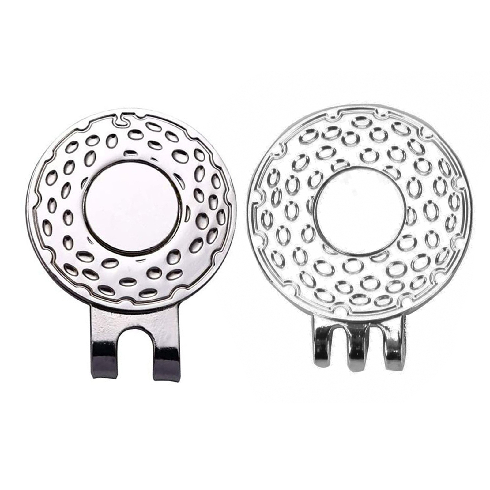 Ball Hat Clip For Golf-bit Standard Marker W/rhinestone Hole