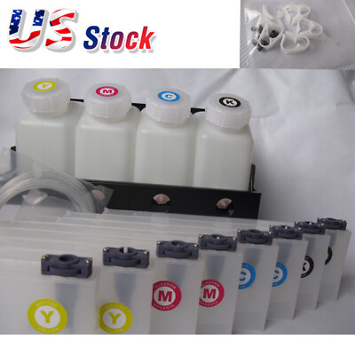 Bulk Continuous Ink Supply System For Mimaki jv33 jv3 JV5 4 bottles, 8 Cartridge