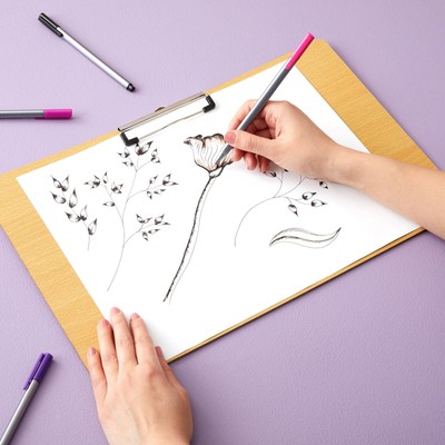 Extra Large Wooden Clipboard 11x17.3, Wood Horizontal Lap Board for Drawing